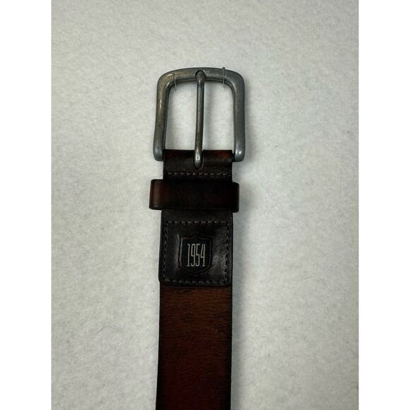 Fossil Brown Genuine Leather Belt 1954 Style Men's Size 38 - Picture 7 of 10